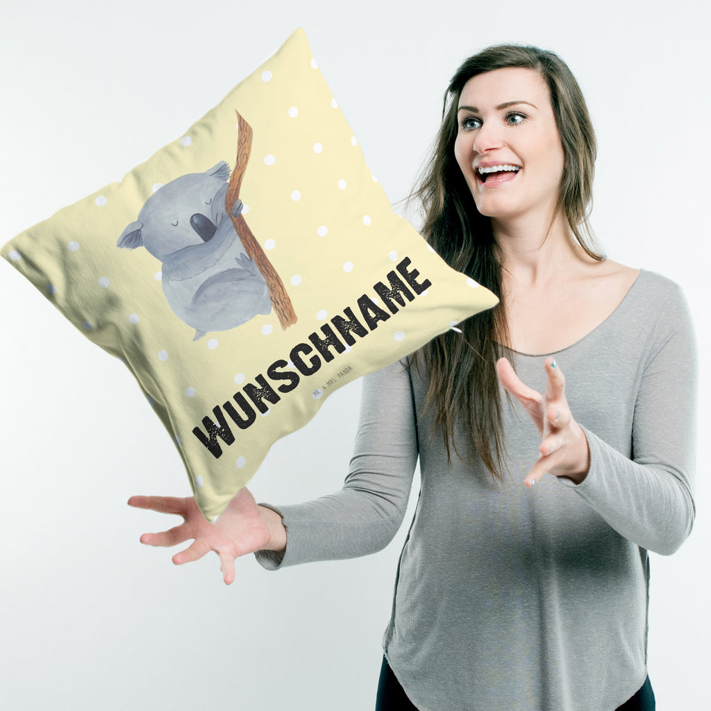 Personalisiertes Kissen Koalabär Kissen, personalisiert, Name, Wunschname, bedrucken, Kopfkissen, Tiermotive, Gute Laune, lustige Sprüche, Tiere, Koala, träumen, Traum, schlafen, Schlafzimmer, Traumland, Bär, Koalabär