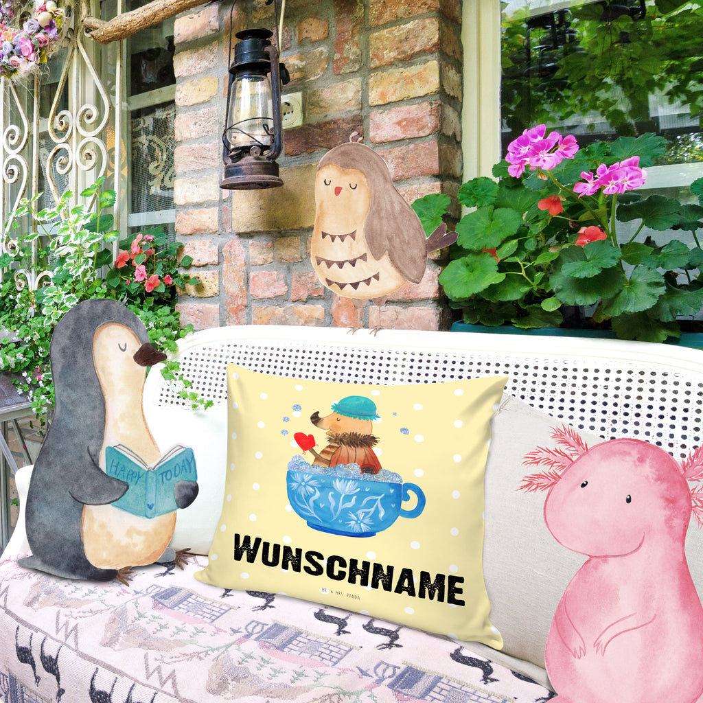 Personalisiertes Kissen Nachtfalter Schaumbad Kissen, personalisiert, Name, Wunschname, bedrucken, Kopfkissen, Tiermotive, Gute Laune, lustige Sprüche, Tiere, Nachtfalter, Schaumbad, Badezimmer, Bad, WC, Badezimmerdeko, Baden, Tasse, Träumen, verträumt, Ziele, Zeitmanagement