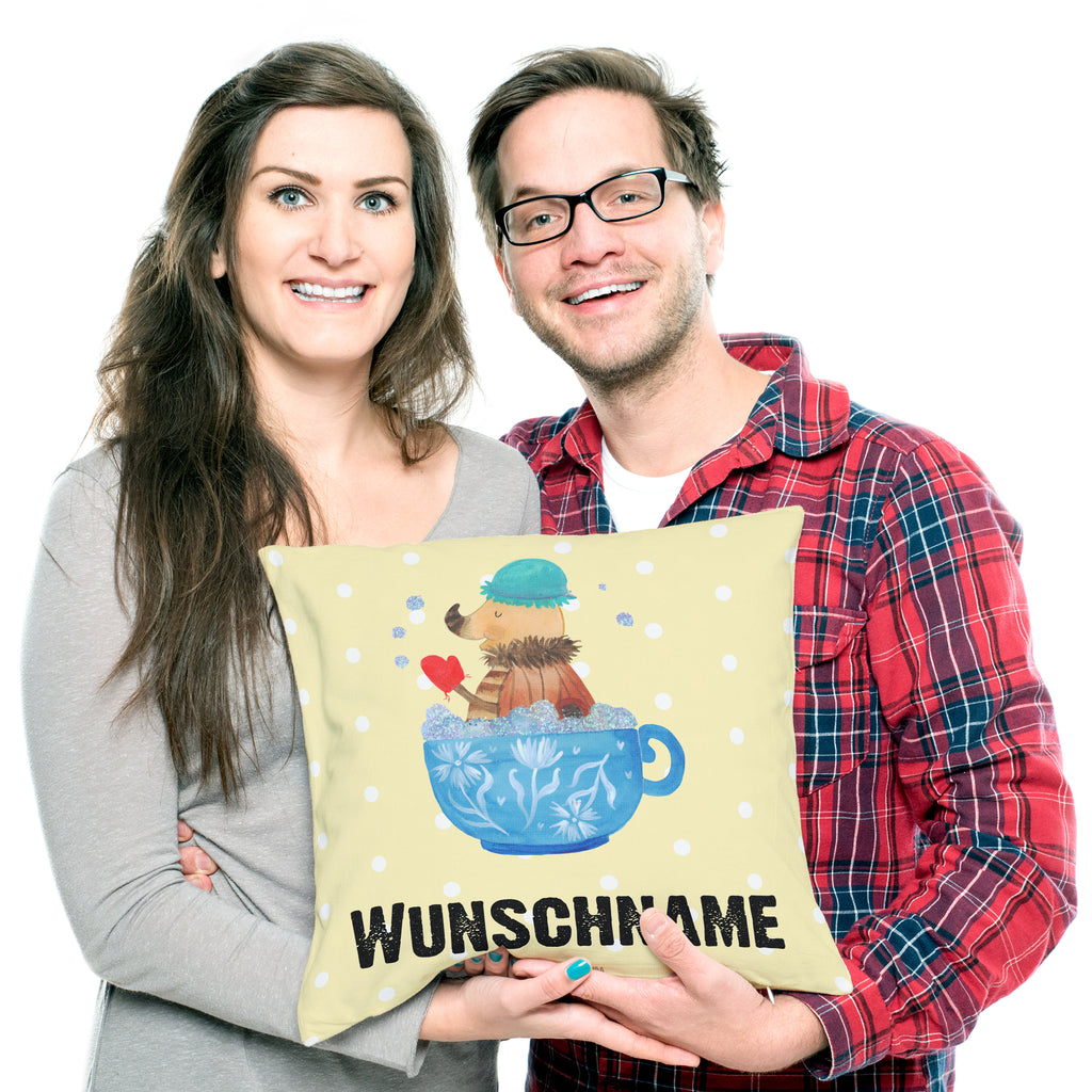 Personalisiertes Kissen Nachtfalter Schaumbad Kissen, personalisiert, Name, Wunschname, bedrucken, Kopfkissen, Tiermotive, Gute Laune, lustige Sprüche, Tiere, Nachtfalter, Schaumbad, Badezimmer, Bad, WC, Badezimmerdeko, Baden, Tasse, Träumen, verträumt, Ziele, Zeitmanagement