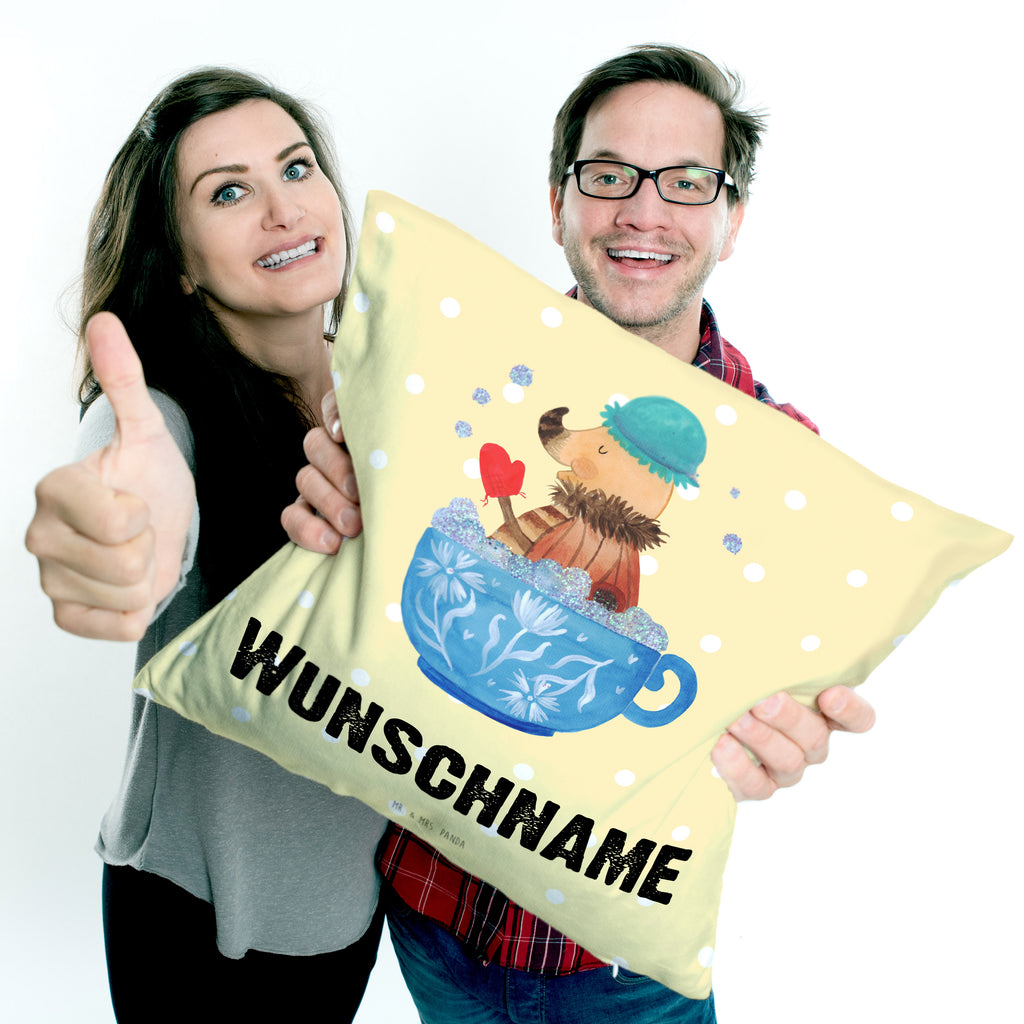 Personalisiertes Kissen Nachtfalter Schaumbad Kissen, personalisiert, Name, Wunschname, bedrucken, Kopfkissen, Tiermotive, Gute Laune, lustige Sprüche, Tiere, Nachtfalter, Schaumbad, Badezimmer, Bad, WC, Badezimmerdeko, Baden, Tasse, Träumen, verträumt, Ziele, Zeitmanagement