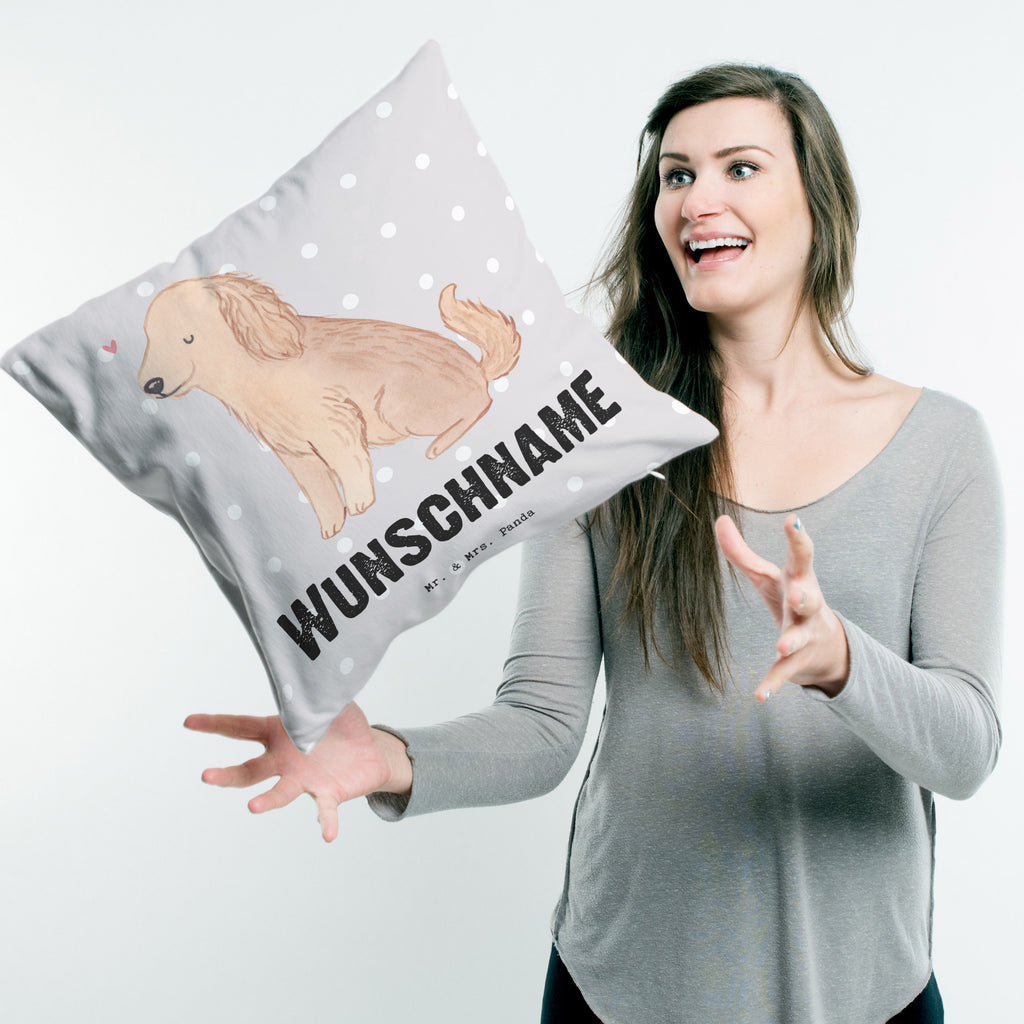 Personalisiertes Kissen Cocker Spaniel Lebensretter Kissen, personalisiert, Name, Wunschname, bedrucken, Kopfkissen, Hund, Hunderasse, Rassehund, Hundebesitzer, Geschenk, Tierfreund, Schenken, Welpe, Englische Cockerspaniel, Cocker Spaniel