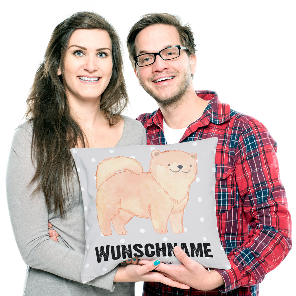 Personalisiertes Kissen Chow-Chow Lebensretter Kissen, personalisiert, Name, Wunschname, bedrucken, Kopfkissen, Hund, Hunderasse, Rassehund, Hundebesitzer, Geschenk, Tierfreund, Schenken, Welpe, Chow-Chow, Asiatischer Spitz