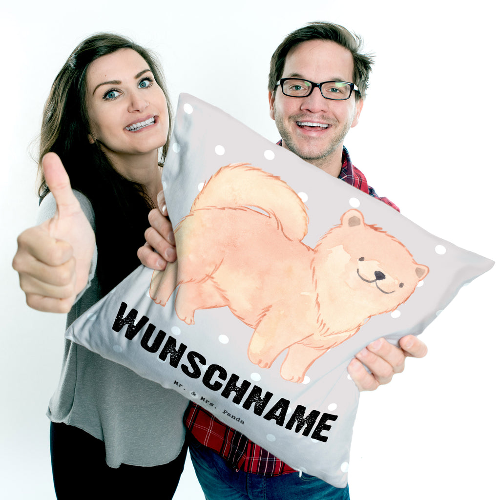 Personalisiertes Kissen Chow-Chow Lebensretter Kissen, personalisiert, Name, Wunschname, bedrucken, Kopfkissen, Hund, Hunderasse, Rassehund, Hundebesitzer, Geschenk, Tierfreund, Schenken, Welpe, Chow-Chow, Asiatischer Spitz