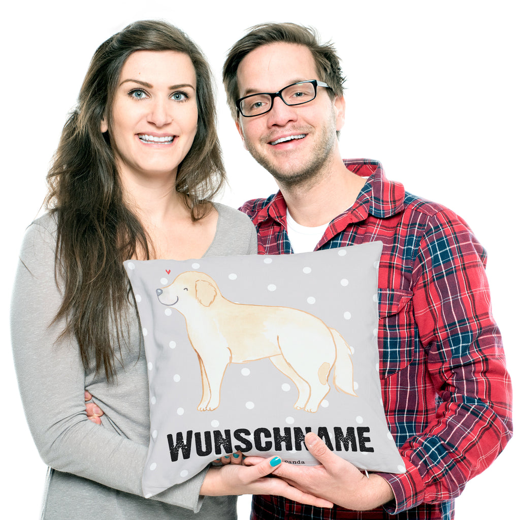 Personalisiertes Kissen Golden Retriever Lebensretter Kissen, personalisiert, Name, Wunschname, bedrucken, Kopfkissen, Hund, Hunderasse, Rassehund, Hundebesitzer, Geschenk, Tierfreund, Schenken, Welpe, Golden Retriever, Goldie Hund