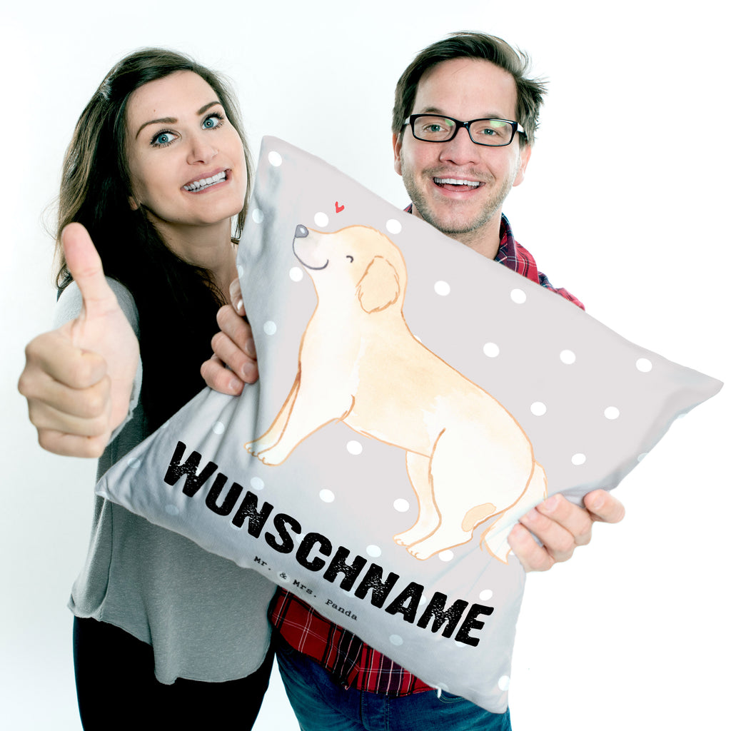 Personalisiertes Kissen Golden Retriever Lebensretter Kissen, personalisiert, Name, Wunschname, bedrucken, Kopfkissen, Hund, Hunderasse, Rassehund, Hundebesitzer, Geschenk, Tierfreund, Schenken, Welpe, Golden Retriever, Goldie Hund