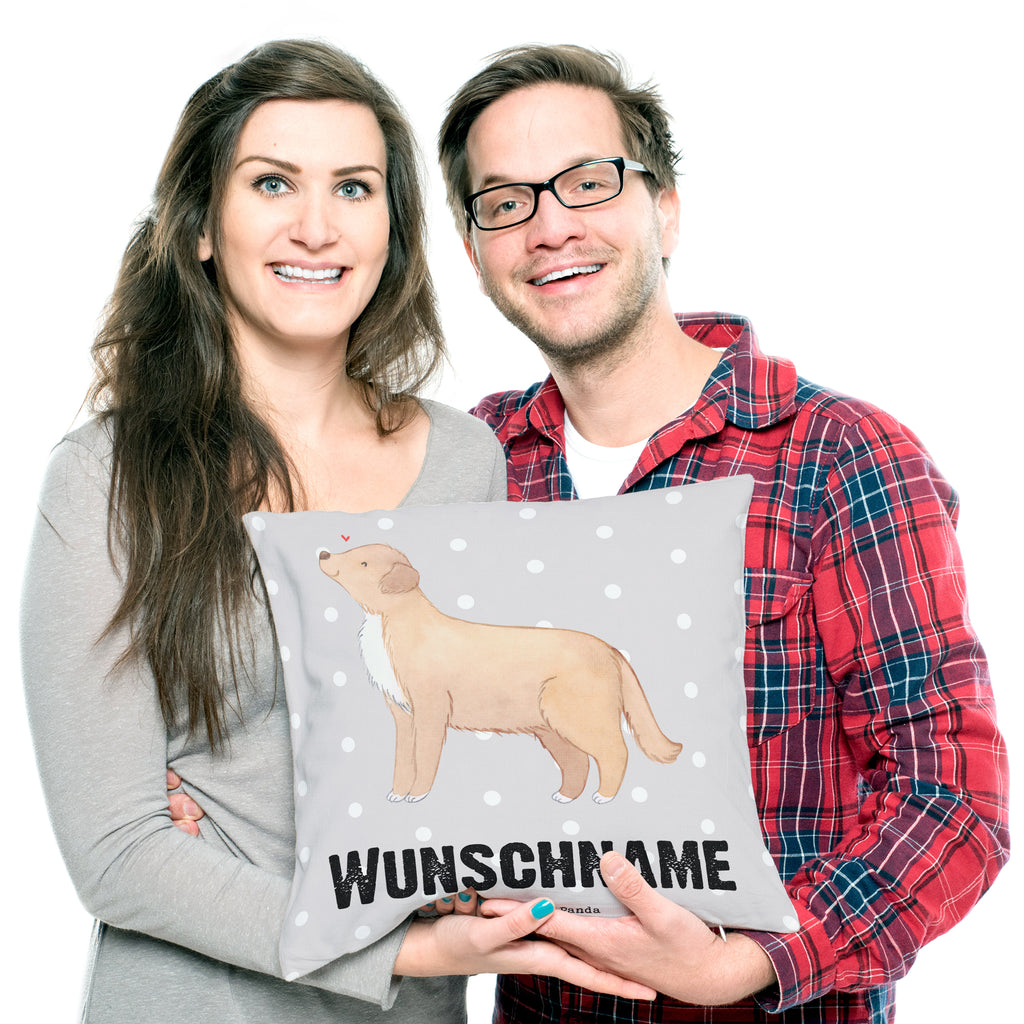 Personalisiertes Kissen Nova Scotia Duck Lebensretter Kissen, personalisiert, Name, Wunschname, bedrucken, Kopfkissen, Hund, Hunderasse, Rassehund, Hundebesitzer, Geschenk, Tierfreund, Schenken, Welpe, Nova Scotia Duck Tolling Retriever, Retriever