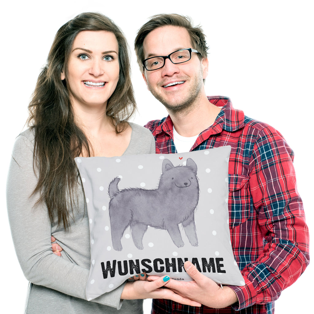 Personalisiertes Kissen Schipperke Lebensretter Kissen, personalisiert, Name, Wunschname, bedrucken, Kopfkissen, Hund, Hunderasse, Rassehund, Hundebesitzer, Geschenk, Tierfreund, Schenken, Welpe, Schipperke, belgische Hunderasse