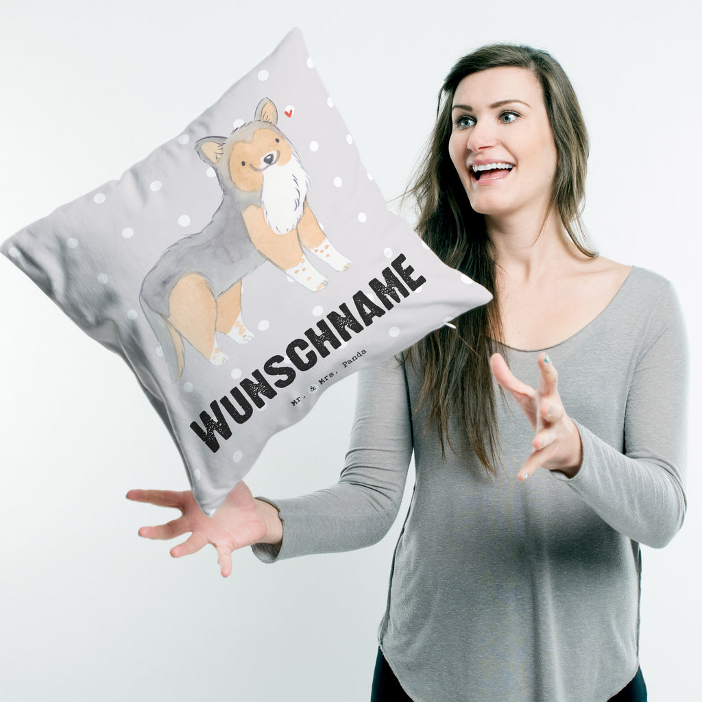 Personalisiertes Kissen Shetland Sheepdog Lebensretter Kissen, personalisiert, Name, Wunschname, bedrucken, Kopfkissen, Hund, Hunderasse, Rassehund, Hundebesitzer, Geschenk, Tierfreund, Schenken, Welpe, Shetland Sheepdog, Sheltie