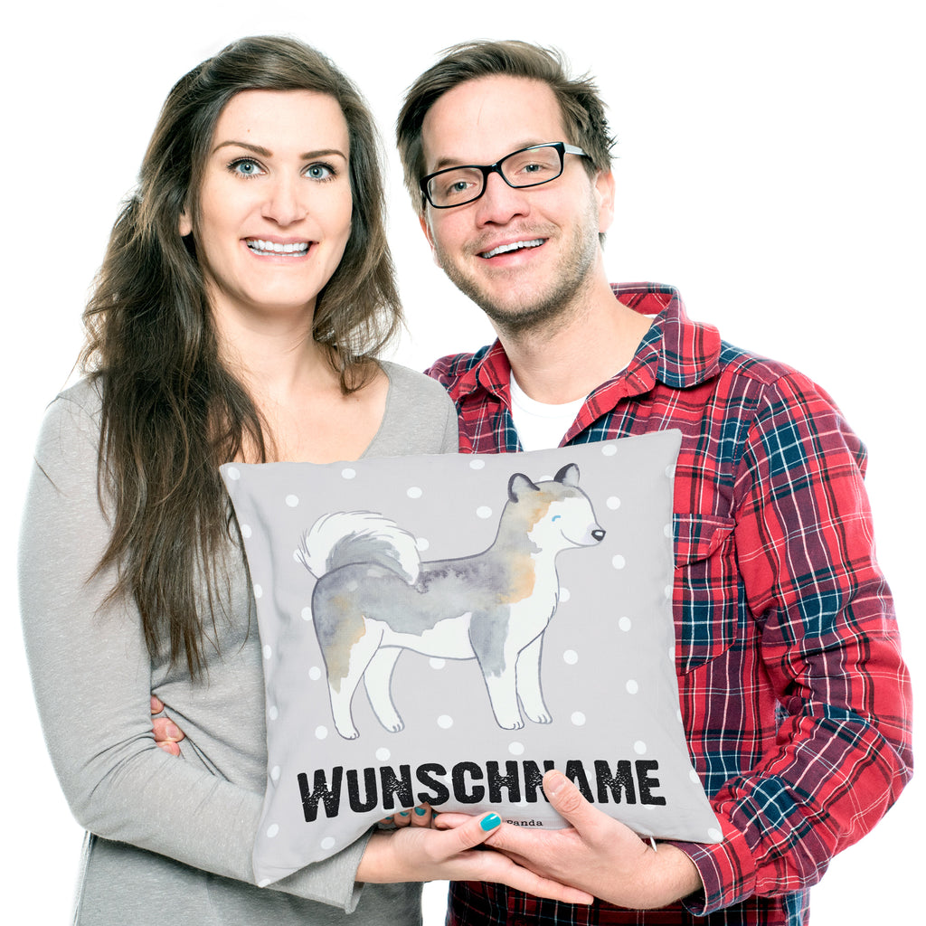 Personalisiertes Kissen Siberian Husky Lebensretter Kissen, personalisiert, Name, Wunschname, bedrucken, Kopfkissen, Hund, Hunderasse, Rassehund, Hundebesitzer, Geschenk, Tierfreund, Schenken, Welpe, Siberian Husky
