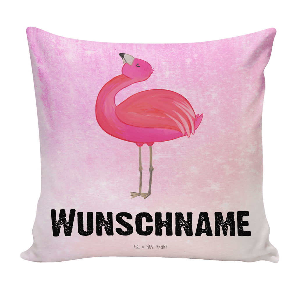 Personalisiertes Kissen Flamingo stolz Kissen, personalisiert, Name, Wunschname, bedrucken, Kopfkissen, Flamingo, stolz, Freude, Selbstliebe, Selbstakzeptanz, Freundin, beste Freundin, Tochter, Mama, Schwester