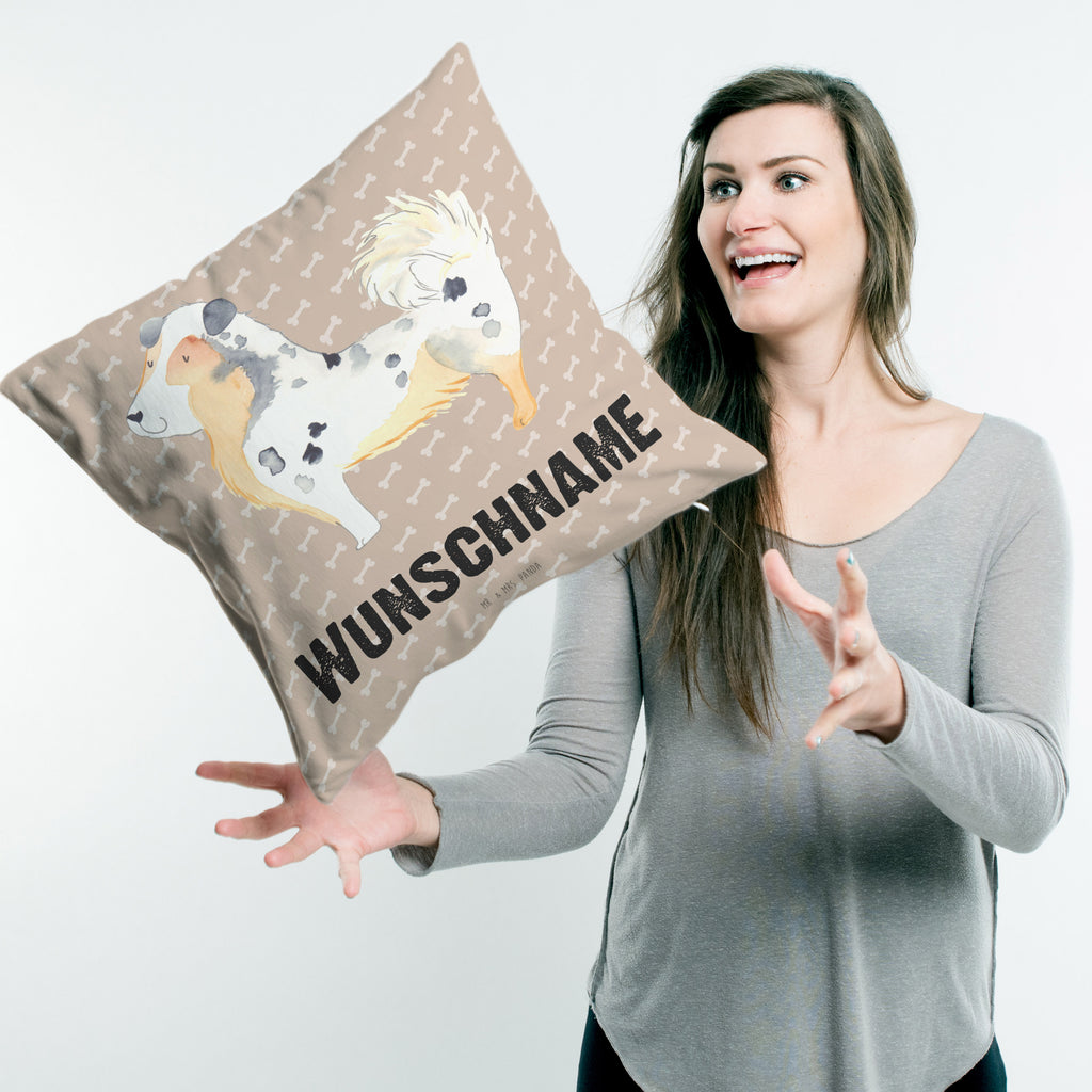 Personalisiertes Kissen Australien Shepherd Kissen, personalisiert, Name, Wunschname, bedrucken, Kopfkissen, Hund, Hundemotiv, Haustier, Hunderasse, Tierliebhaber, Hundebesitzer, Sprüche, Australien Shepherd, Shepherd, Hundeliebe, Familienhund, Spruch
