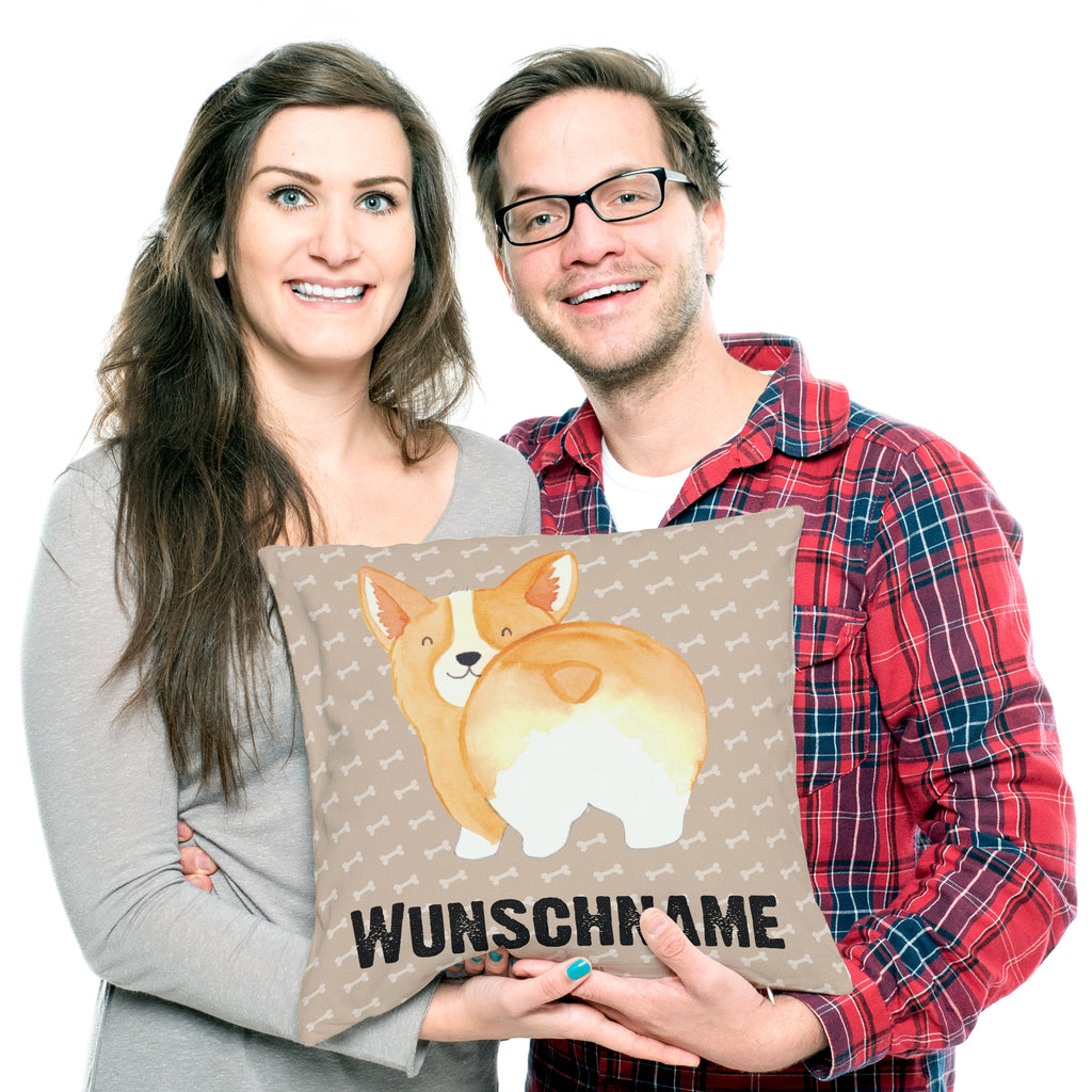 Personalisiertes Kissen Corgie Po Kissen, personalisiert, Name, Wunschname, bedrucken, Kopfkissen, Hund, Hundemotiv, Haustier, Hunderasse, Tierliebhaber, Hundebesitzer, Sprüche, Corgie, Hundeliebe, Motivation, Selbstliebe, Spruch