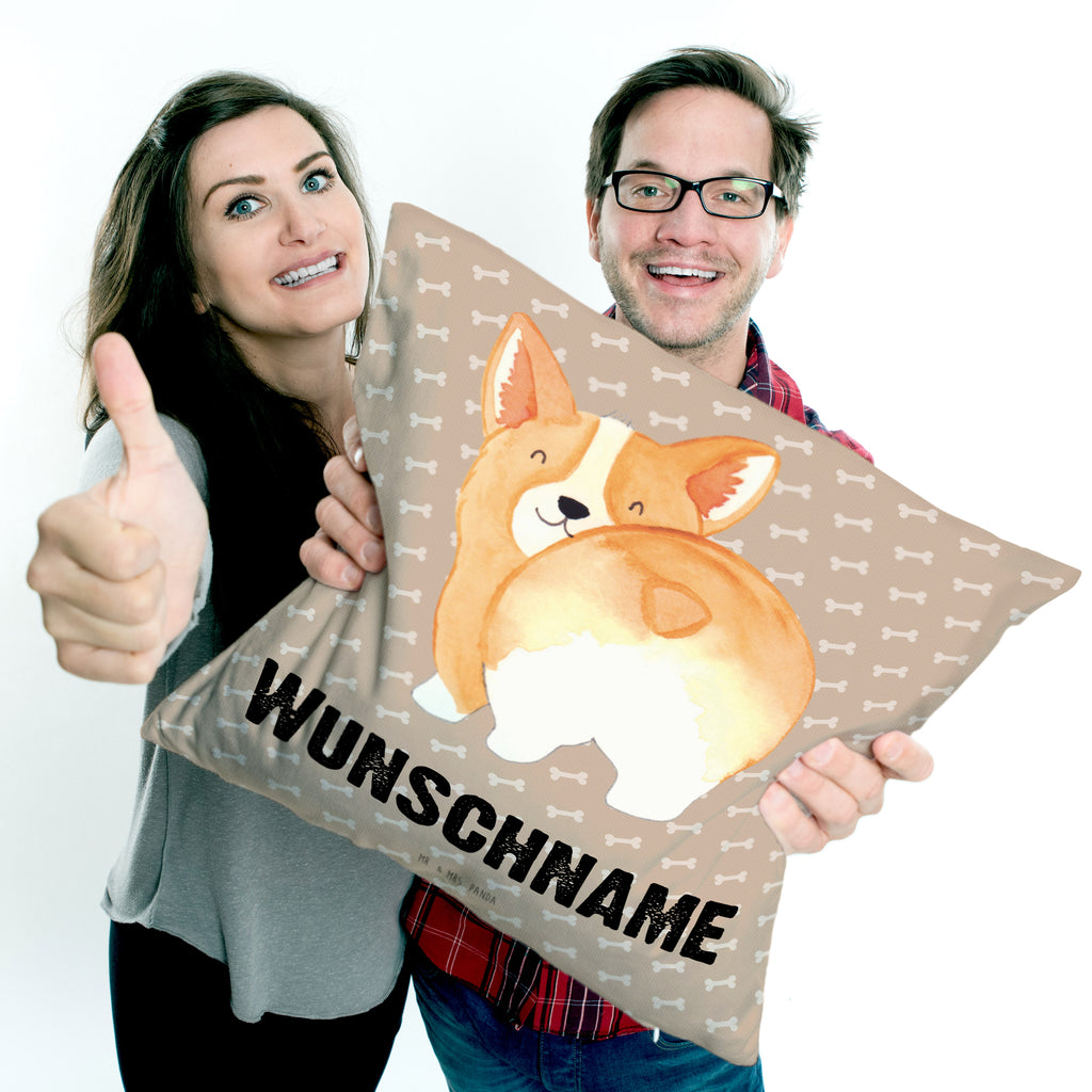 Personalisiertes Kissen Corgie Po Kissen, personalisiert, Name, Wunschname, bedrucken, Kopfkissen, Hund, Hundemotiv, Haustier, Hunderasse, Tierliebhaber, Hundebesitzer, Sprüche, Corgie, Hundeliebe, Motivation, Selbstliebe, Spruch