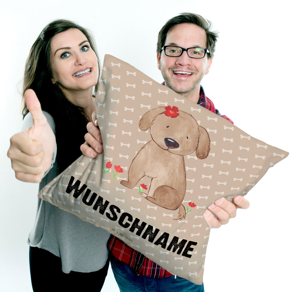 Personalisiertes Kissen Hund Hundedame Kissen, personalisiert, Name, Wunschname, bedrucken, Kopfkissen, Hund, Hundemotiv, Haustier, Hunderasse, Tierliebhaber, Hundebesitzer, Sprüche, Hunde, Hundeliebe, Hundeglück, Liebe, Frauchen