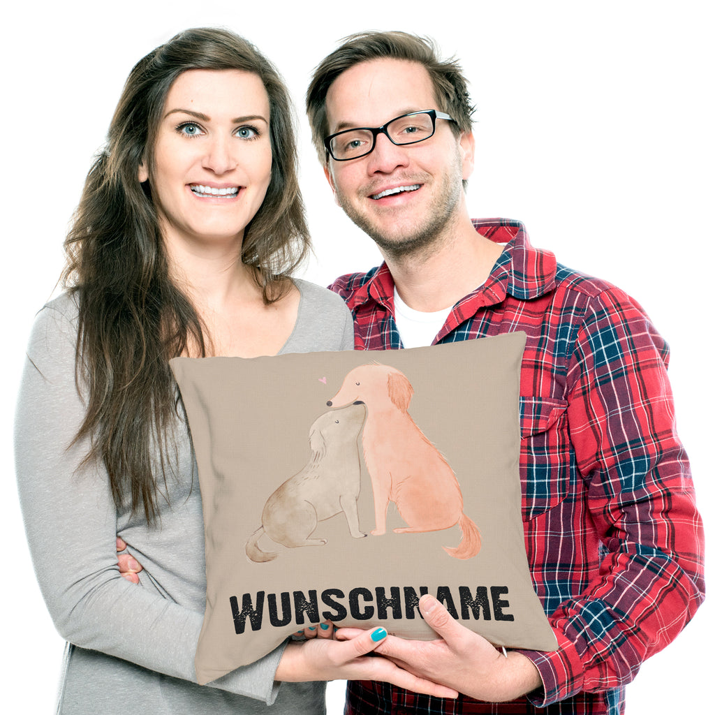 Personalisiertes Kissen Hunde Liebe Kissen, personalisiert, Name, Wunschname, bedrucken, Kopfkissen, Hund, Hundemotiv, Haustier, Hunderasse, Tierliebhaber, Hundebesitzer, Sprüche, Liebe, Hund. Hunde, Kuss, Vertrauen, Kuscheln, Herz