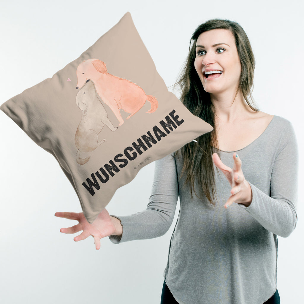 Personalisiertes Kissen Hunde Liebe Kissen, personalisiert, Name, Wunschname, bedrucken, Kopfkissen, Hund, Hundemotiv, Haustier, Hunderasse, Tierliebhaber, Hundebesitzer, Sprüche, Liebe, Hund. Hunde, Kuss, Vertrauen, Kuscheln, Herz