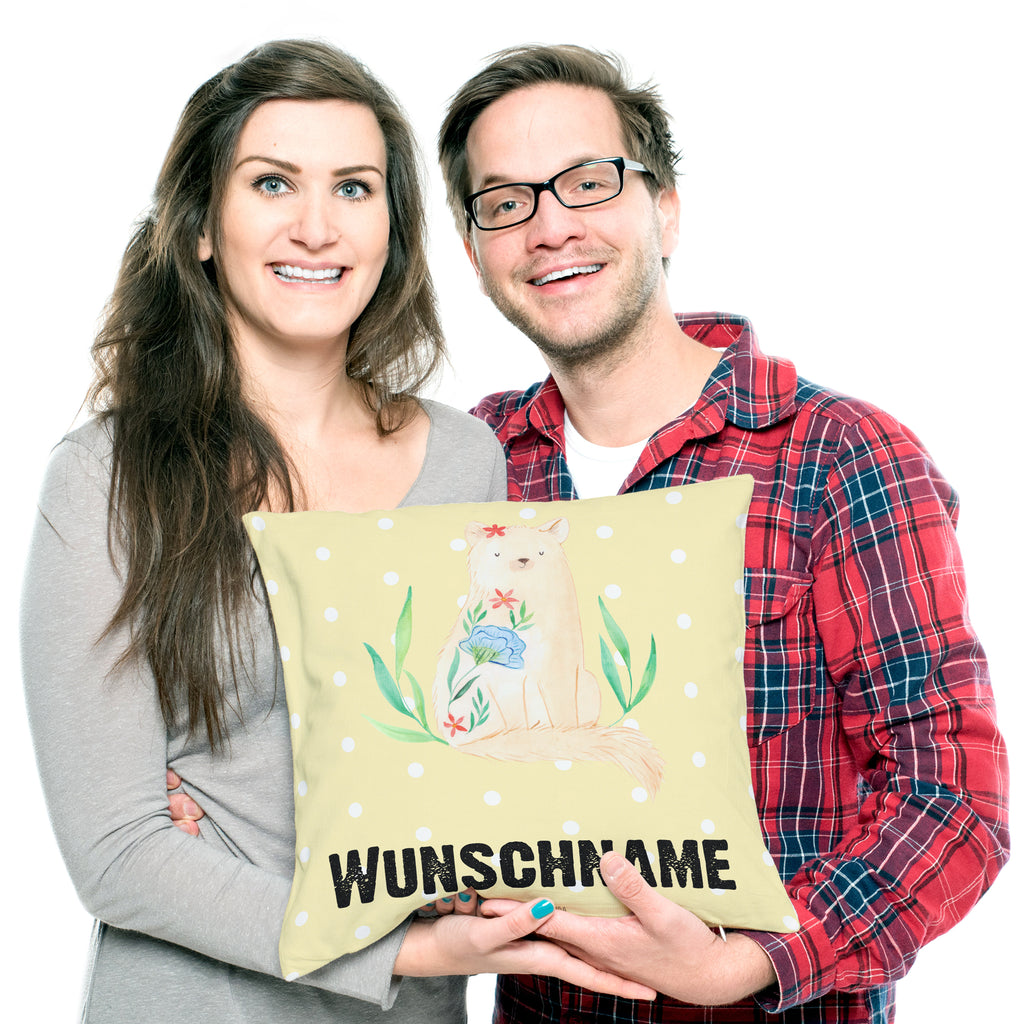 Personalisiertes Kissen Katze Blumen Kissen, personalisiert, Name, Wunschname, bedrucken, Kopfkissen, Katze, Katzenmotiv, Katzenfan, Katzendeko, Katzenfreund, Katzenliebhaber, Katzenprodukte, Katzenartikel, Katzenaccessoires, Katzensouvenirs, Katzenliebhaberprodukte, Katzenmotive, Selbstliebe, Selfcare, Motivation, Mutausbruch