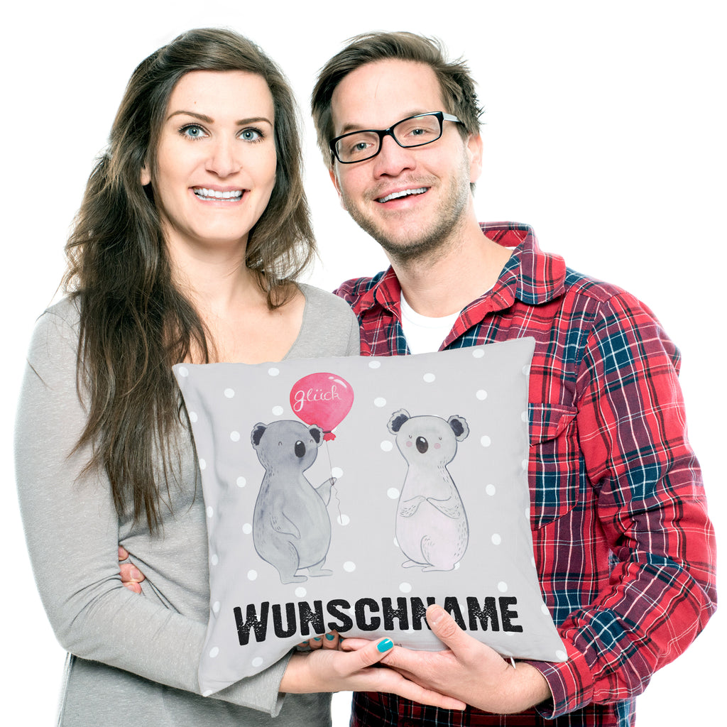 Personalisiertes Kissen Koala Luftballon Kissen, personalisiert, Name, Wunschname, bedrucken, Kopfkissen, Koala, Koalabär, Luftballon, Party, Geburtstag, Geschenk