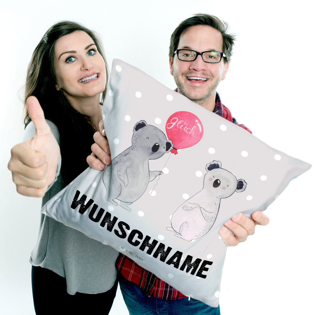 Personalisiertes Kissen Koala Luftballon Kissen, personalisiert, Name, Wunschname, bedrucken, Kopfkissen, Koala, Koalabär, Luftballon, Party, Geburtstag, Geschenk