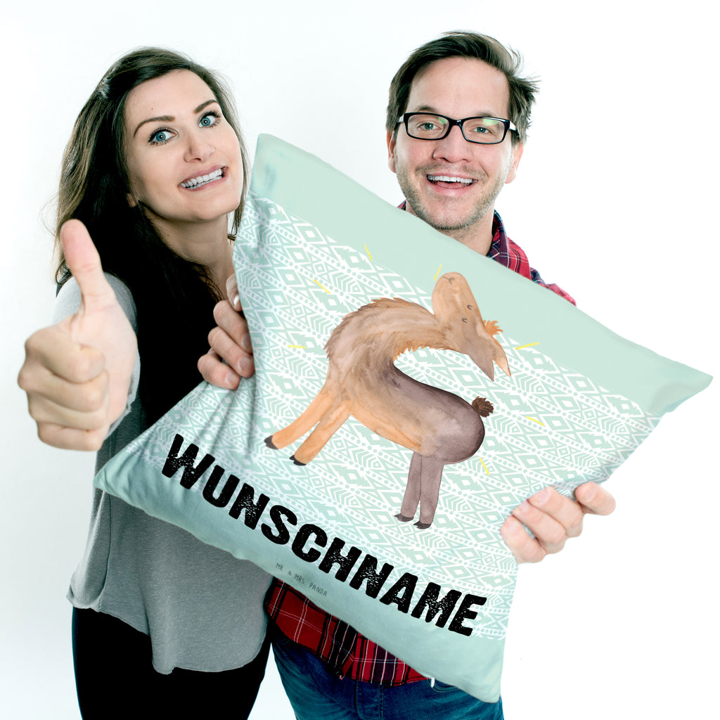 Personalisiertes Kissen Lama stolz Kissen, personalisiert, Name, Wunschname, bedrucken, Kopfkissen, Lama, Alpaka, Lamas, Außenseiter, Anders, Neustart, stolz, Hippie, Freundin, Freundinnen, beste Freundin, Kumpel, Familie, Family