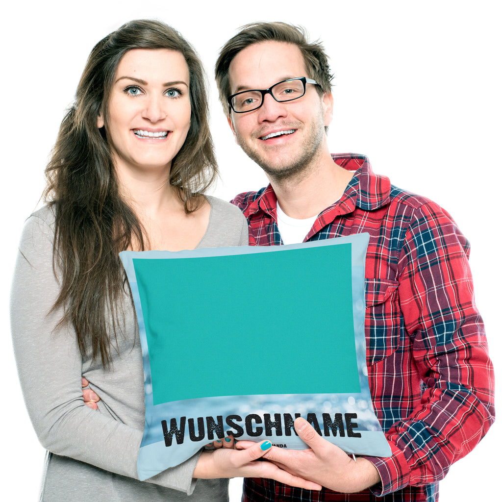 Personalisiertes Kissen Seekuh chillt Kissen, personalisiert, Name, Wunschname, bedrucken, Kopfkissen, Meerestiere, Meer, Urlaub, Seekuh, Seekühe, Diät, Abnehmen, Zucker, Diätwahn, Essen, Süßigkeiten