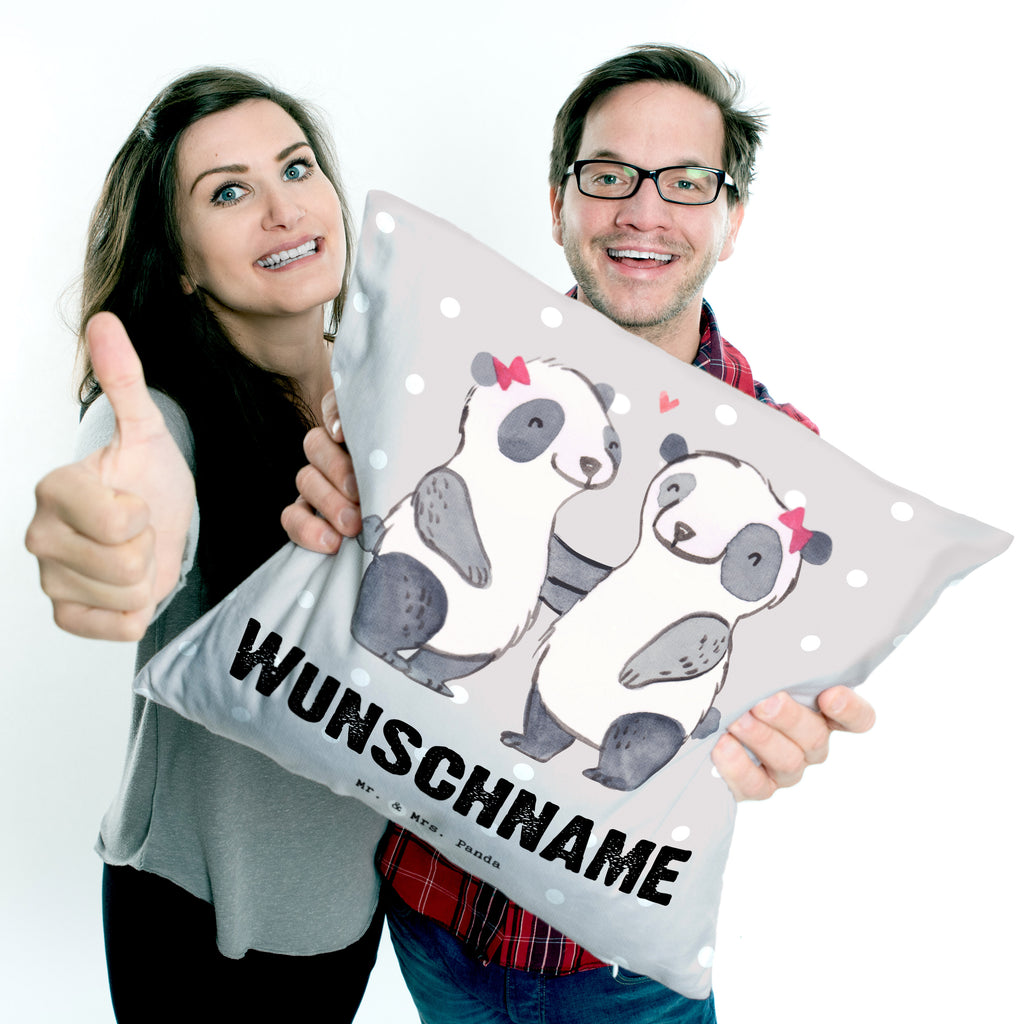 Personalisiertes Kissen Panda Beste Schwester der Welt Kissen, personalisiert, Name, Wunschname, bedrucken, Kopfkissen, für, Dankeschön, Geschenk, Schenken, Geburtstag, Geburtstagsgeschenk, Geschenkidee, Danke, Bedanken, Mitbringsel, Freude machen, Geschenktipp, Schwestern, Schwester, Geschwister, Schwesterherz, Sister, Familie, Kleinigkeit, Beste, Tochter, Liebe, Kinder