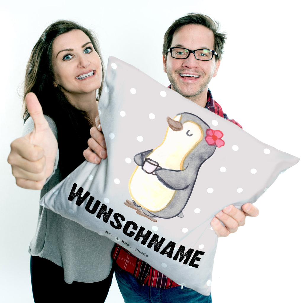 Personalisiertes Kissen Pinguin Beste Schwiegermutter der Welt Kissen, personalisiert, Name, Wunschname, bedrucken, Kopfkissen, für, Dankeschön, Geschenk, Schenken, Geburtstag, Geburtstagsgeschenk, Geschenkidee, Danke, Bedanken, Mitbringsel, Freude machen, Geschenktipp, Schwiegermutter, Schwiegermama, Schwiegereltern, Mama, Mutter, Mutter des Ehepartners, angeheiratet