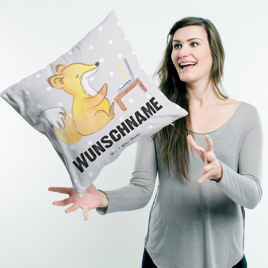 Personalisiertes Kissen Fuchs Bester Arbeitskollege der Welt Kissen, personalisiert, Name, Wunschname, bedrucken, Kopfkissen, für, Dankeschön, Geschenk, Schenken, Geburtstag, Geburtstagsgeschenk, Geschenkidee, Danke, Bedanken, Mitbringsel, Freude machen, Geschenktipp, Arbeitskollege, Kollege, Büro, Abschiedsgeschenk, Ruhestand, Arbeit, Mitarbeiter, Berufsgenosse, Beruf