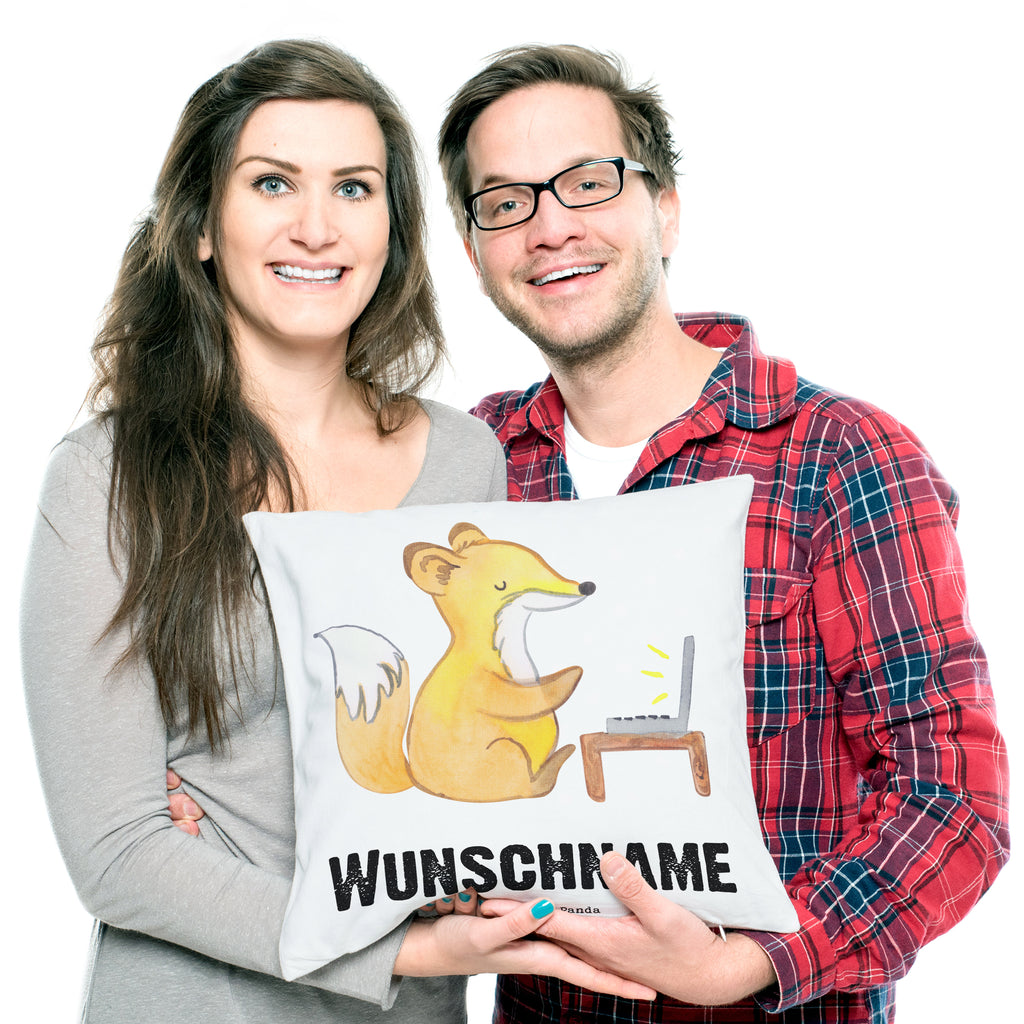 Personalisiertes Kissen Fuchs Bester Sitznachbar der Welt Kissen, personalisiert, Name, Wunschname, bedrucken, Kopfkissen, für, Dankeschön, Geschenk, Schenken, Geburtstag, Geburtstagsgeschenk, Geschenkidee, Danke, Bedanken, Mitbringsel, Freude machen, Geschenktipp, Sitznachbar, Stuhlnachbar, Nachbar, Uni, Universität, Seminar, Kommilitone, Tischnachbar, Schule, Mitschüler, Mitstudent, Hochschule
