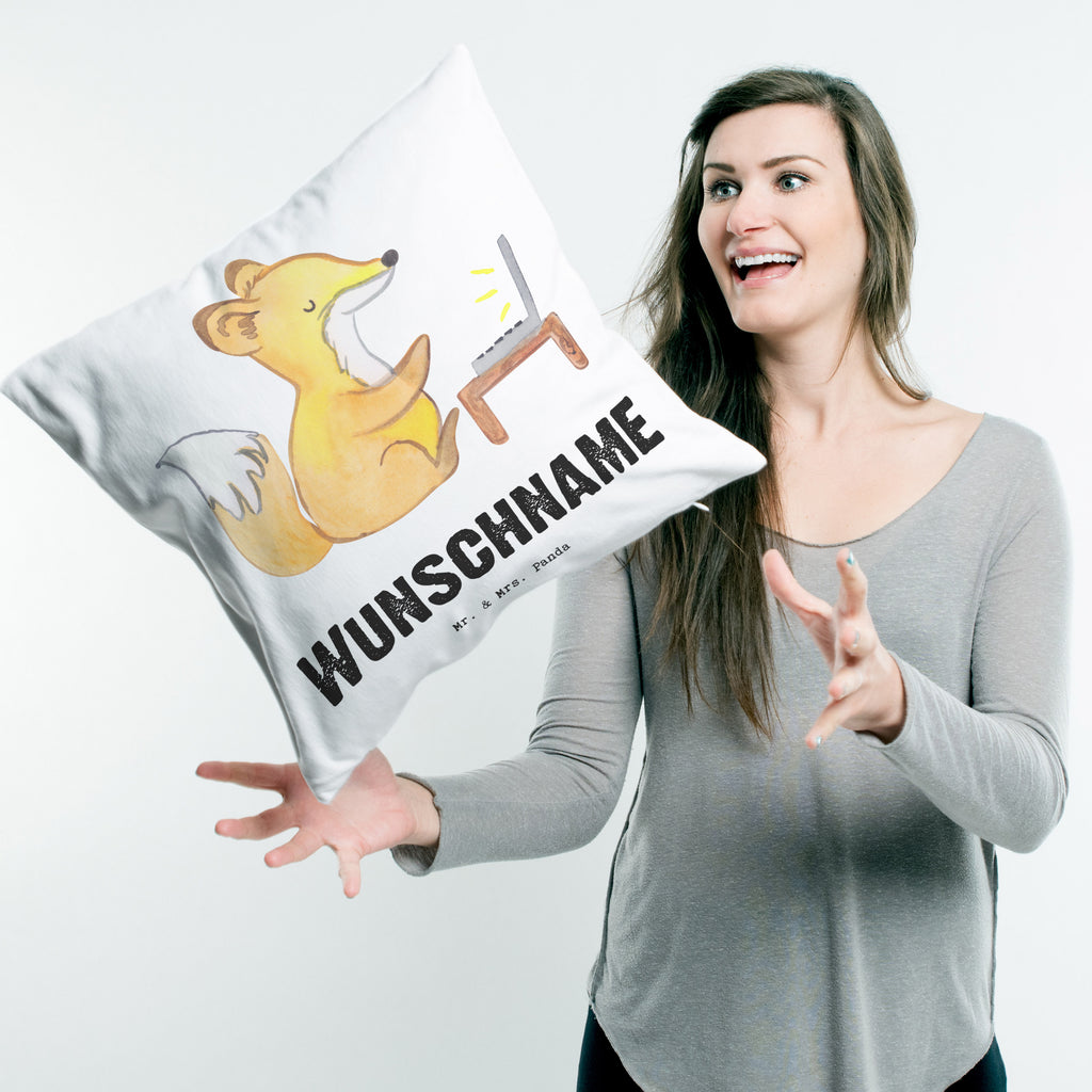 Personalisiertes Kissen Fuchs Bester Sitznachbar der Welt Kissen, personalisiert, Name, Wunschname, bedrucken, Kopfkissen, für, Dankeschön, Geschenk, Schenken, Geburtstag, Geburtstagsgeschenk, Geschenkidee, Danke, Bedanken, Mitbringsel, Freude machen, Geschenktipp, Sitznachbar, Stuhlnachbar, Nachbar, Uni, Universität, Seminar, Kommilitone, Tischnachbar, Schule, Mitschüler, Mitstudent, Hochschule