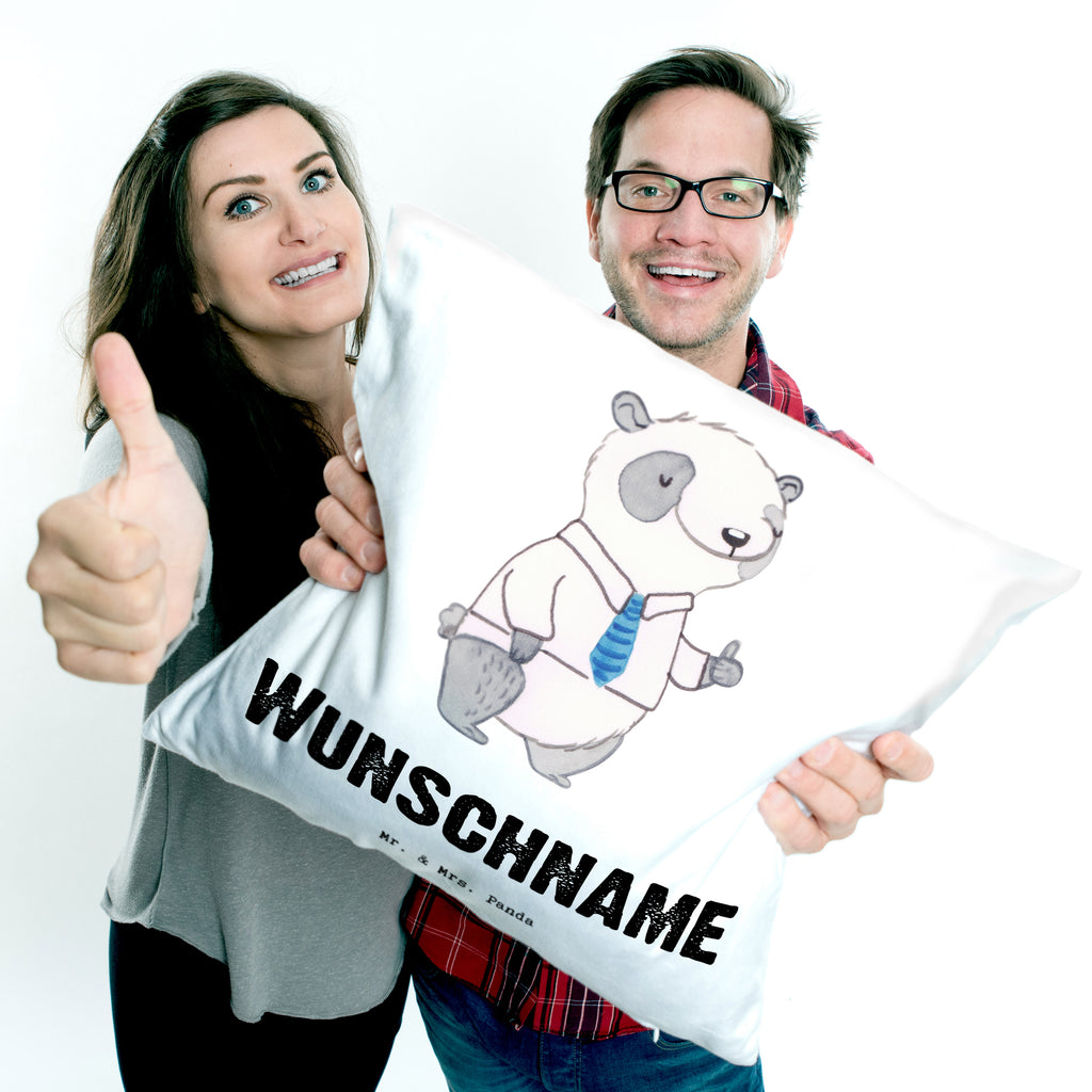 Personalisiertes Kissen Panda Bester Vorgesetzter der Welt Kissen, personalisiert, Name, Wunschname, bedrucken, Kopfkissen, für, Dankeschön, Geschenk, Schenken, Geburtstag, Geburtstagsgeschenk, Geschenkidee, Danke, Bedanken, Mitbringsel, Freude machen, Geschenktipp, Chef, Boss, Abschiedsgeschenk, Abteilungsleiter, Kollege, Vorgesetzter, Vorgesetzte, Arbeit, Leiter, Arbeitgeber, Führungskraft