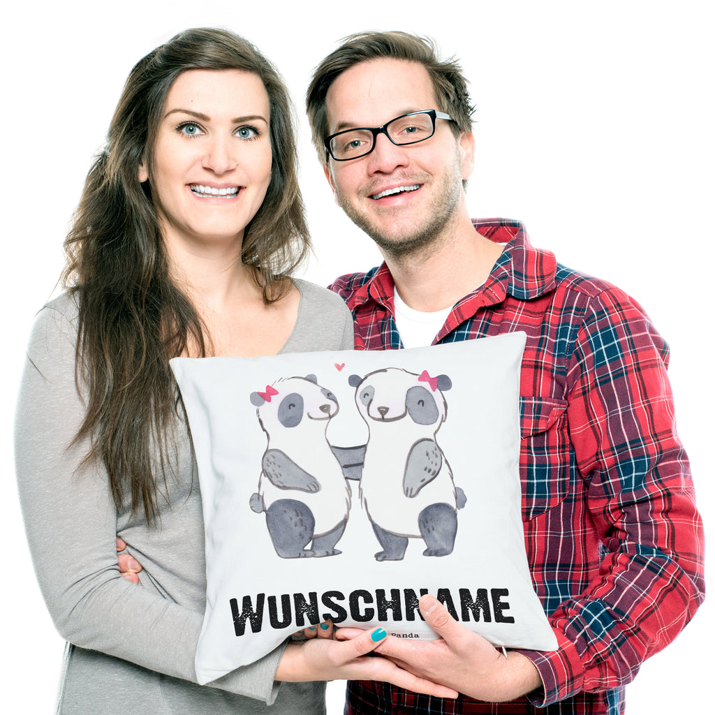 Personalisiertes Kissen Panda Beste Blutsschwester der Welt Kissen, personalisiert, Name, Wunschname, bedrucken, Kopfkissen, für, Dankeschön, Geschenk, Schenken, Geburtstag, Geburtstagsgeschenk, Geschenkidee, Danke, Bedanken, Mitbringsel, Freude machen, Geschenktipp, Blutsschwester, Blutsgeschwister, Freundin, Bae, Schwestern, Schwester, Geschwister, Schwesterherz, Sister, Familie, Kleinigkeit, Beste, Tochter, Liebe