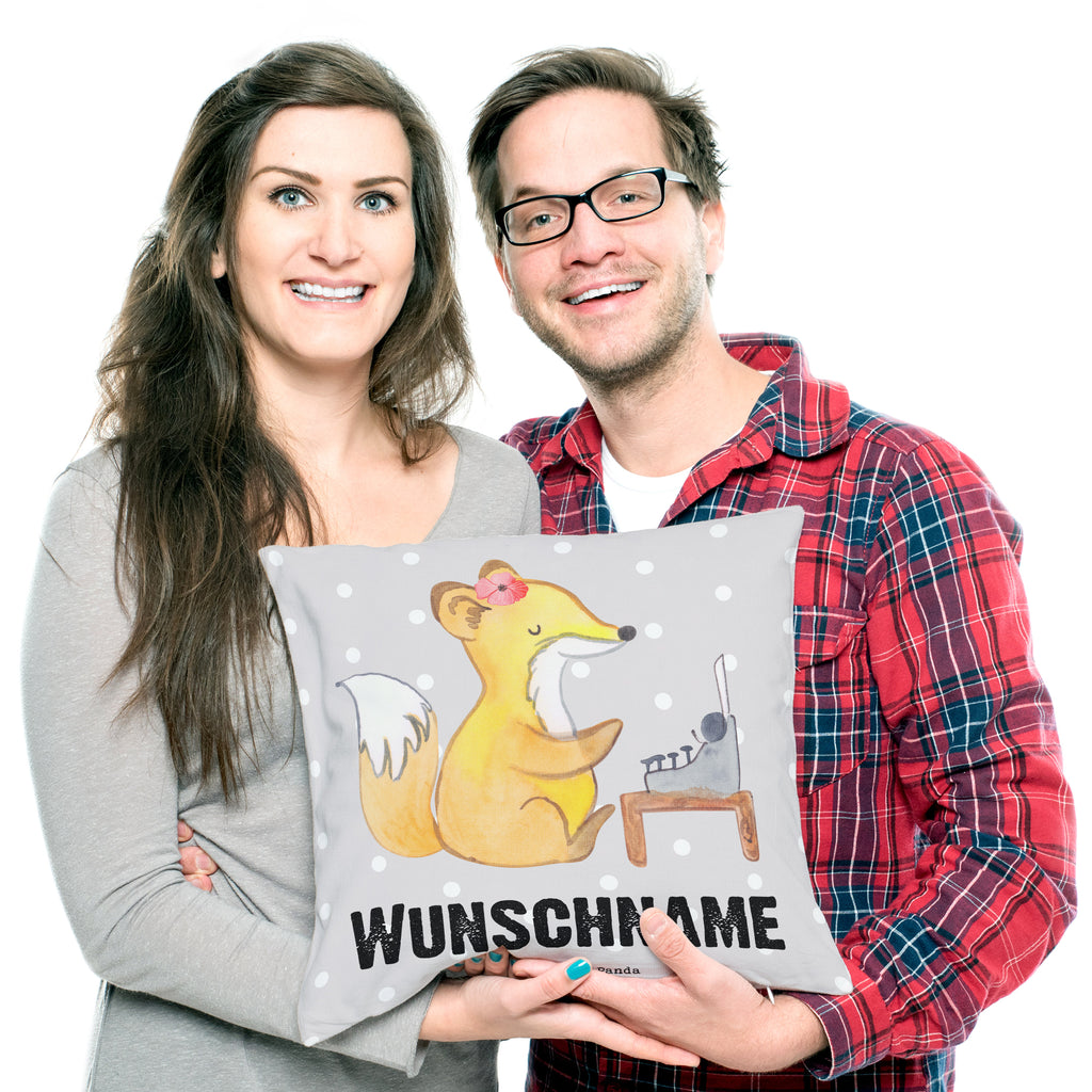 Personalisiertes Kissen Fuchs Beste Kollegin der Welt Kissen, personalisiert, Name, Wunschname, bedrucken, Kopfkissen, für, Dankeschön, Geschenk, Schenken, Geburtstag, Geburtstagsgeschenk, Geschenkidee, Danke, Bedanken, Mitbringsel, Freude machen, Geschenktipp, Arbeitskollegin, Kollegin, Freundin, Büro, Abschiedsgeschenk, Ruhestand, Arbeit, Mitarbeiterin, Berufsgenossin, Beruf