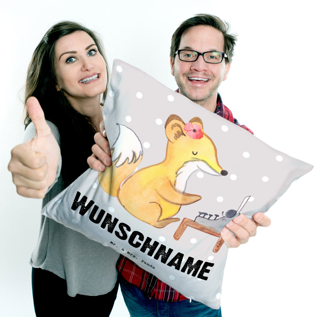 Personalisiertes Kissen Fuchs Beste Kollegin der Welt Kissen, personalisiert, Name, Wunschname, bedrucken, Kopfkissen, für, Dankeschön, Geschenk, Schenken, Geburtstag, Geburtstagsgeschenk, Geschenkidee, Danke, Bedanken, Mitbringsel, Freude machen, Geschenktipp, Arbeitskollegin, Kollegin, Freundin, Büro, Abschiedsgeschenk, Ruhestand, Arbeit, Mitarbeiterin, Berufsgenossin, Beruf