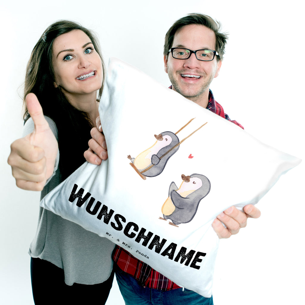 Personalisiertes Kissen Pinguin Beste Patentante der Welt Kissen, personalisiert, Name, Wunschname, bedrucken, Kopfkissen, für, Dankeschön, Geschenk, Schenken, Geburtstag, Geburtstagsgeschenk, Geschenkidee, Danke, Bedanken, Mitbringsel, Freude machen, Geschenktipp, Patentante, Paten Tante, Lieblingstante, Taufpartner, Taufe, Familie, Kleinigkeit, Nichte, Neffe