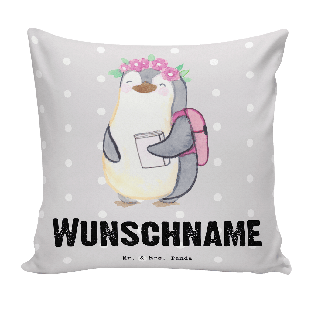 Personalisiertes Kissen Pinguin Beste Tochter der Welt Kissen, personalisiert, Name, Wunschname, bedrucken, Kopfkissen, für, Dankeschön, Geschenk, Schenken, Geburtstag, Geburtstagsgeschenk, Geschenkidee, Danke, Bedanken, Mitbringsel, Freude machen, Geschenktipp, Tochter, Töchter, Töchterchen, Geburt, Kleine, Mutter, Vater, Kind, Kinder, Familie, Belohnung