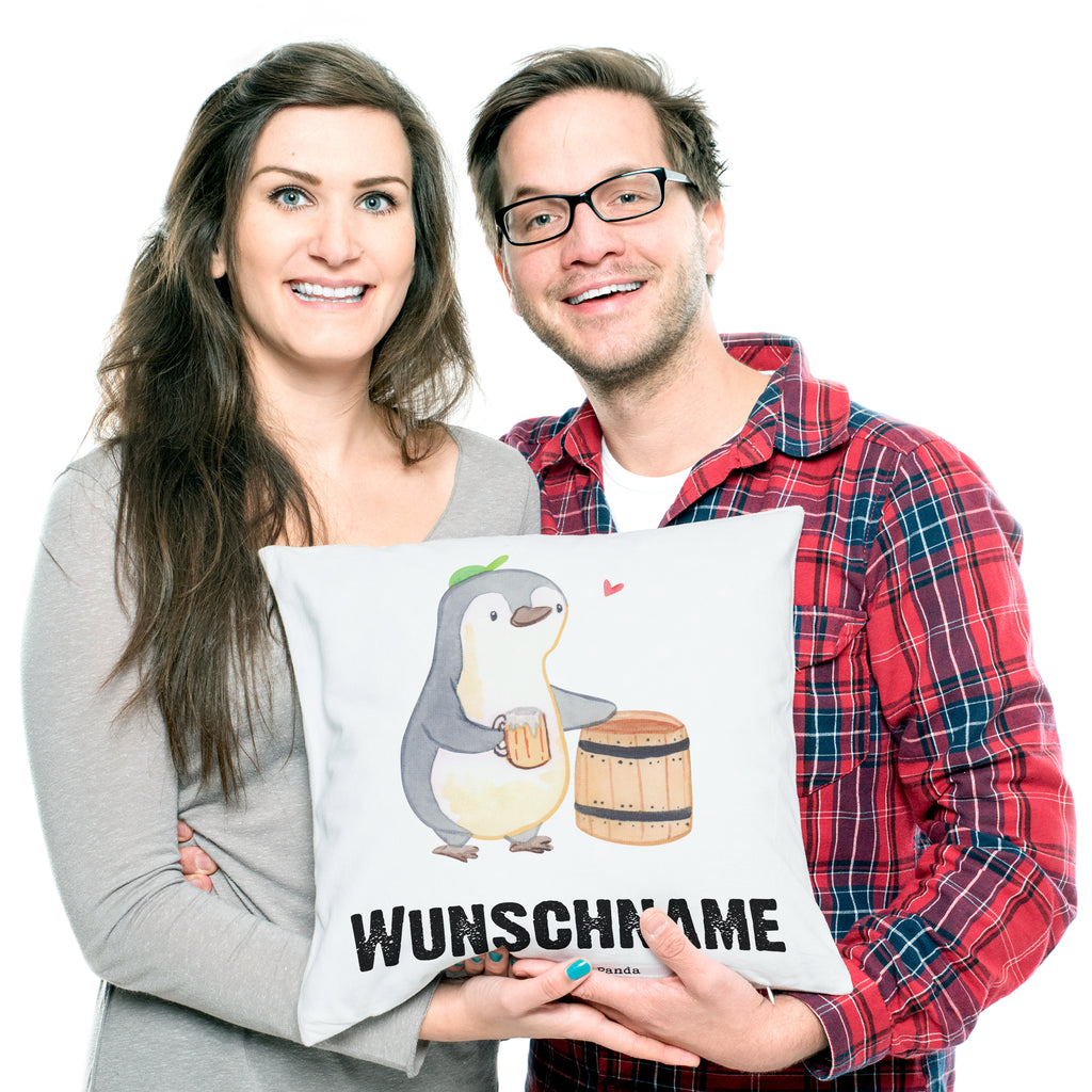 Personalisiertes Kissen Pinguin Bester Trinkbruder der Welt Kissen, personalisiert, Name, Wunschname, bedrucken, Kopfkissen, für, Dankeschön, Geschenk, Schenken, Geburtstag, Geburtstagsgeschenk, Geschenkidee, Danke, Bedanken, Mitbringsel, Freude machen, Geschenktipp, Trinkbruder, Trinkkumpel, Kumpel, Saufkumpane, Kumpane, Trinken, Party, Kleinigkeit