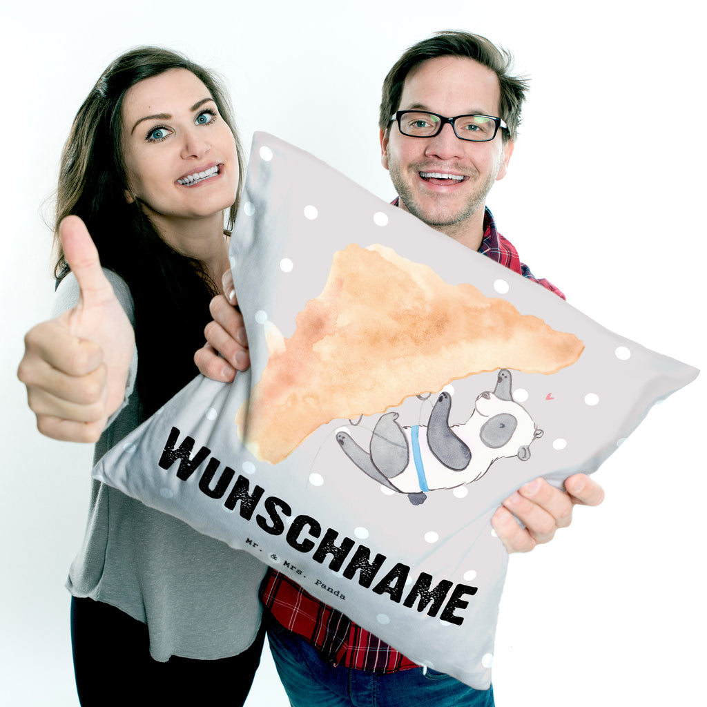 Personalisiertes Kissen Panda Klettern Tage Kissen, personalisiert, Name, Wunschname, bedrucken, Kopfkissen, Geschenk, Sport, Sportart, Hobby, Schenken, Danke, Dankeschön, Auszeichnung, Gewinn, Sportler, Klettern, Bouldern, Kletterhalle, Klettersport