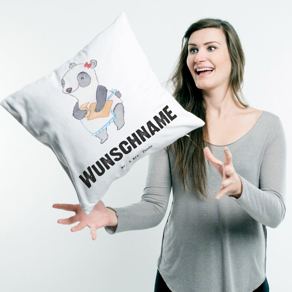 Personalisiertes Kissen Bäckerin mit Herz Kissen, personalisiert, Name, Wunschname, bedrucken, Kopfkissen, Beruf, Ausbildung, Jubiläum, Abschied, Rente, Kollege, Kollegin, Geschenk, Schenken, Arbeitskollege, Mitarbeiter, Firma, Danke, Dankeschön, Bäckerin, Konditorin, Brotbäckerin, Bäckerei, Backstube, Bäckerladen, Brotmanufaktur