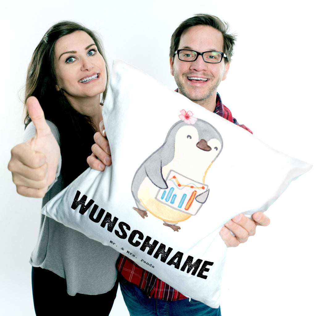 Personalisiertes Kissen Business Analyst mit Herz Kissen, personalisiert, Name, Wunschname, bedrucken, Kopfkissen, Beruf, Ausbildung, Jubiläum, Abschied, Rente, Kollege, Kollegin, Geschenk, Schenken, Arbeitskollege, Mitarbeiter, Firma, Danke, Dankeschön