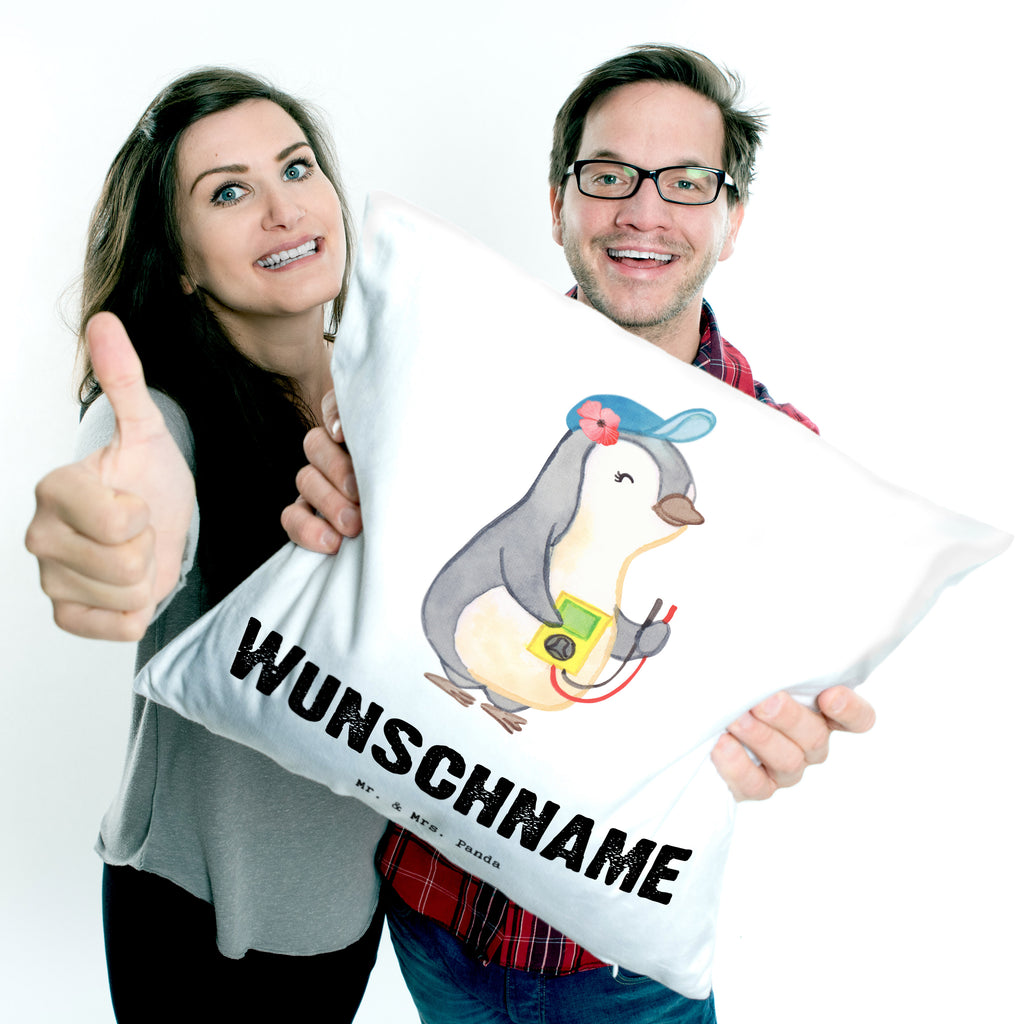 Personalisiertes Kissen Elektrikerin mit Herz Kissen, personalisiert, Name, Wunschname, bedrucken, Kopfkissen, Beruf, Ausbildung, Jubiläum, Abschied, Rente, Kollege, Kollegin, Geschenk, Schenken, Arbeitskollege, Mitarbeiter, Firma, Danke, Dankeschön, Elektrikerin, Elektronmonteurin, Elektrotechnikerin, Elektroinstallateurin, Elektromeisterin, Gesellenprüfung