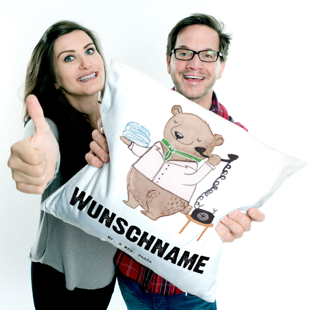 Personalisiertes Kissen Hotelfachfrau mit Herz Kissen, personalisiert, Name, Wunschname, bedrucken, Kopfkissen, Beruf, Ausbildung, Jubiläum, Abschied, Rente, Kollege, Kollegin, Geschenk, Schenken, Arbeitskollege, Mitarbeiter, Firma, Danke, Dankeschön, Hotelfachfrau, Hotelkauffrau, Hotelfachangestellte, Hotelier, Hoteleröffnung