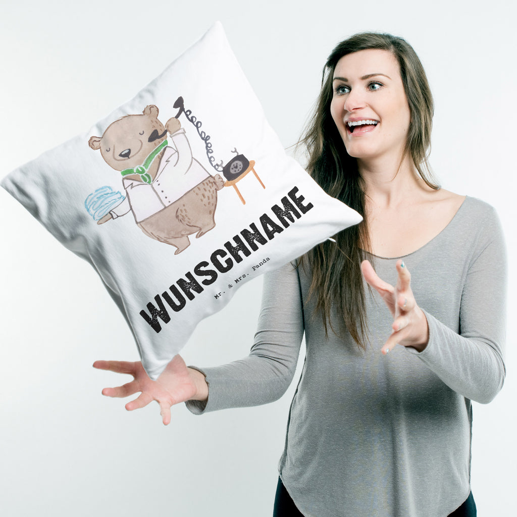 Personalisiertes Kissen Hotelfachfrau mit Herz Kissen, personalisiert, Name, Wunschname, bedrucken, Kopfkissen, Beruf, Ausbildung, Jubiläum, Abschied, Rente, Kollege, Kollegin, Geschenk, Schenken, Arbeitskollege, Mitarbeiter, Firma, Danke, Dankeschön, Hotelfachfrau, Hotelkauffrau, Hotelfachangestellte, Hotelier, Hoteleröffnung