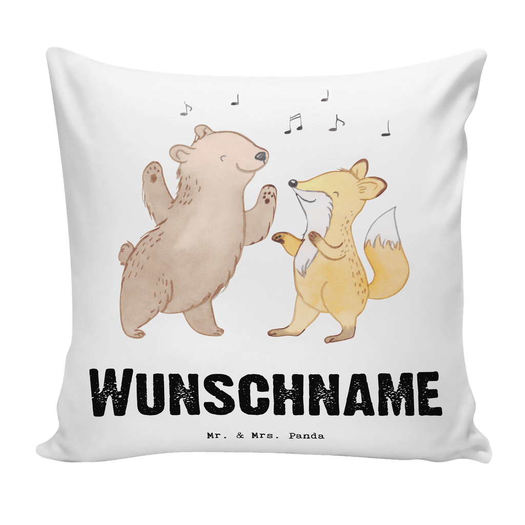 Personalisiertes Kissen Hase Tanzen Tage Kissen, personalisiert, Name, Wunschname, bedrucken, Kopfkissen, Geschenk, Sport, Sportart, Hobby, Schenken, Danke, Dankeschön, Auszeichnung, Gewinn, Sportler, Tanzen, tanzen gehen, Tanzschule, Tanzkurs