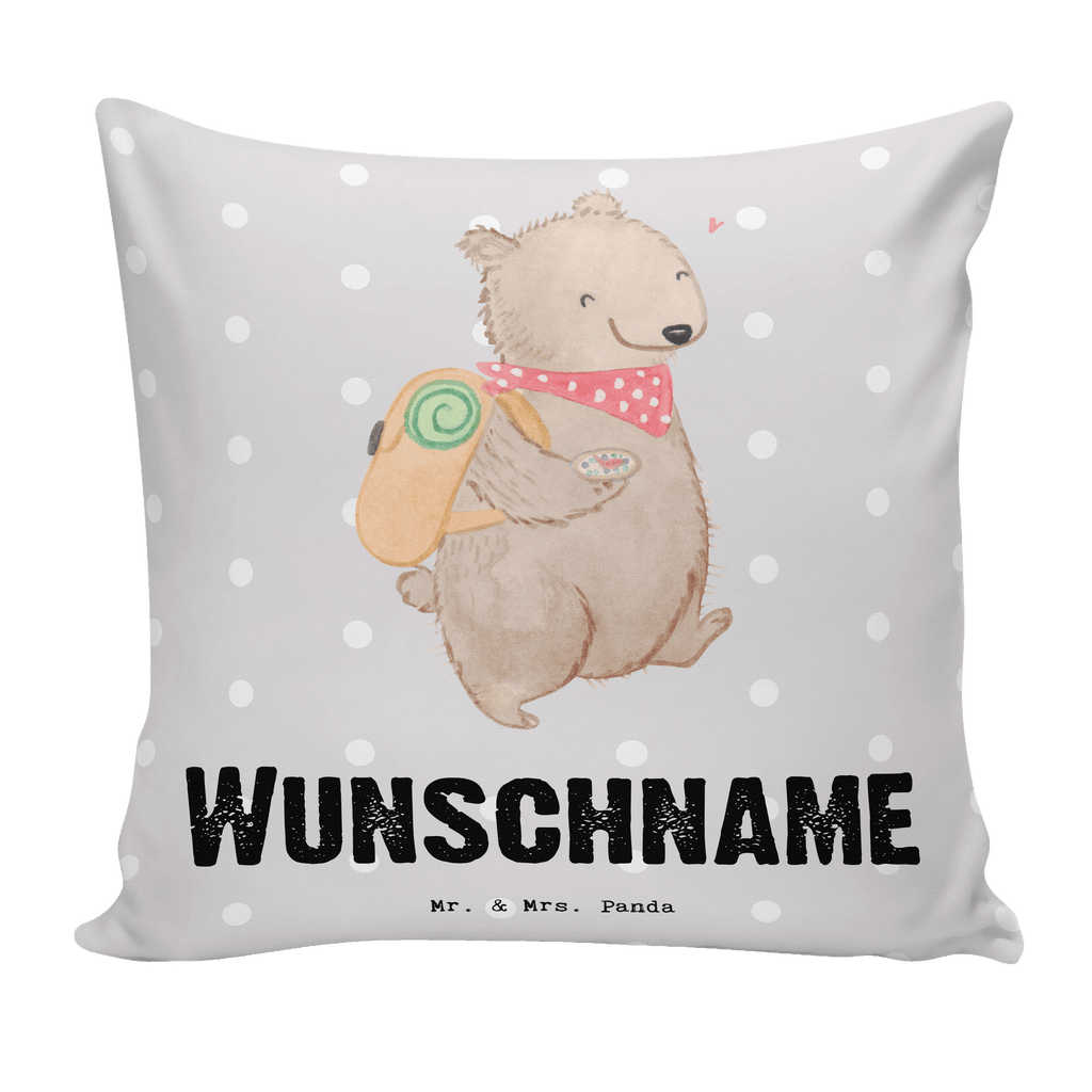 Personalisiertes Kissen Bär Wandern Tage Kissen, personalisiert, Name, Wunschname, bedrucken, Kopfkissen, Geschenk, Sport, Sportart, Hobby, Schenken, Danke, Dankeschön, Auszeichnung, Gewinn, Sportler, Wandern, Bergsteigen, Wintertouren, Outdoor Sport, Freizeitsport, Spazieren, Natur entdecken