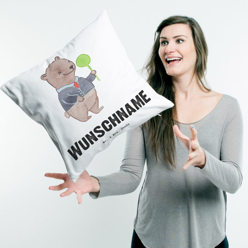 Personalisiertes Kissen Schaffner mit Herz Kissen, personalisiert, Name, Wunschname, bedrucken, Kopfkissen, Beruf, Ausbildung, Jubiläum, Abschied, Rente, Kollege, Kollegin, Geschenk, Schenken, Arbeitskollege, Mitarbeiter, Firma, Danke, Dankeschön