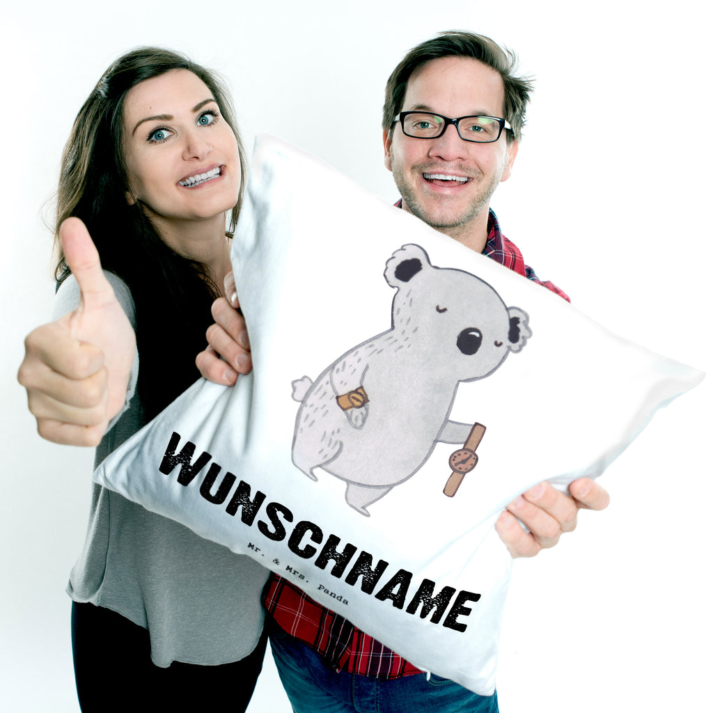Personalisiertes Kissen Uhrmacher mit Herz Kissen, personalisiert, Name, Wunschname, bedrucken, Kopfkissen, Beruf, Ausbildung, Jubiläum, Abschied, Rente, Kollege, Kollegin, Geschenk, Schenken, Arbeitskollege, Mitarbeiter, Firma, Danke, Dankeschön