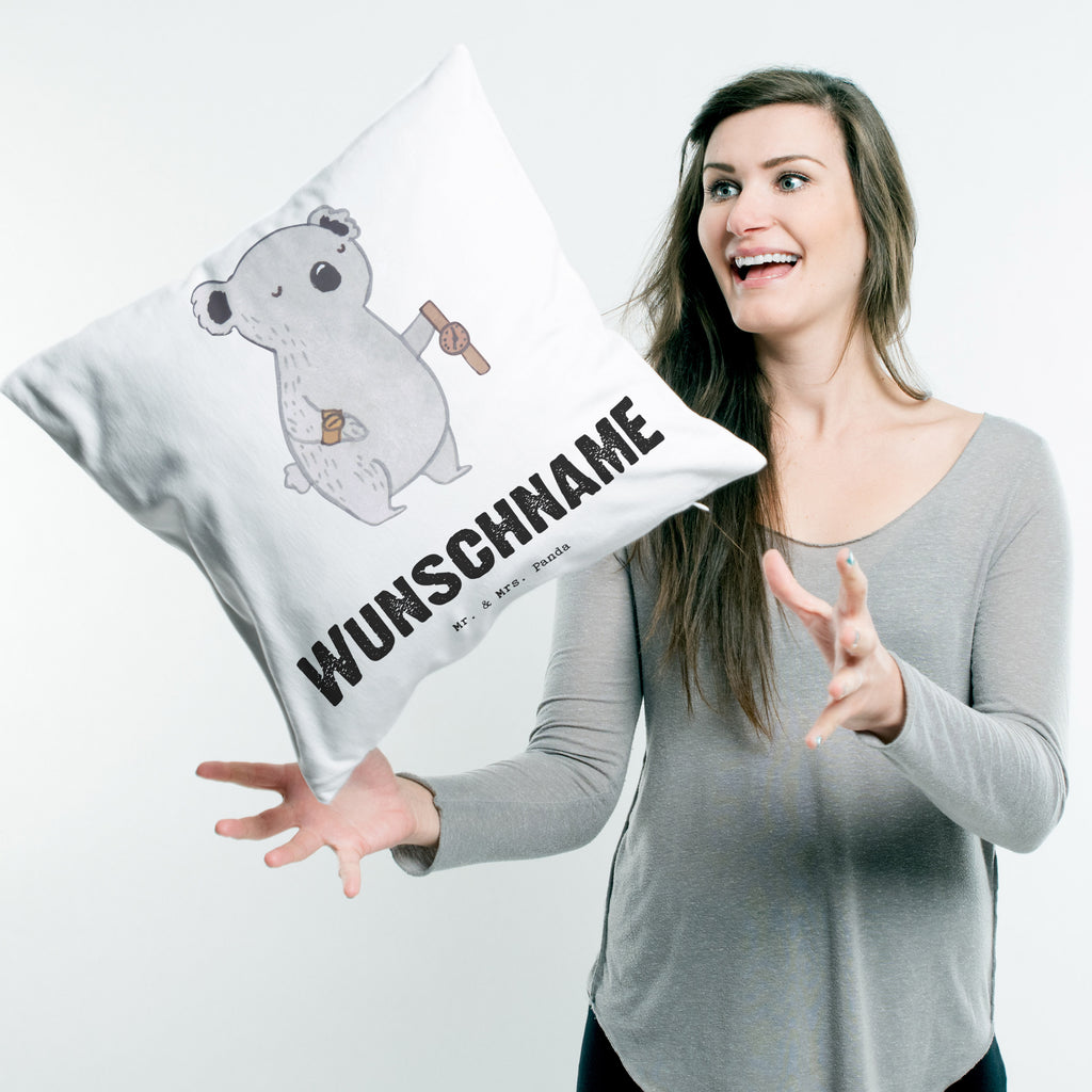 Personalisiertes Kissen Uhrmacher mit Herz Kissen, personalisiert, Name, Wunschname, bedrucken, Kopfkissen, Beruf, Ausbildung, Jubiläum, Abschied, Rente, Kollege, Kollegin, Geschenk, Schenken, Arbeitskollege, Mitarbeiter, Firma, Danke, Dankeschön