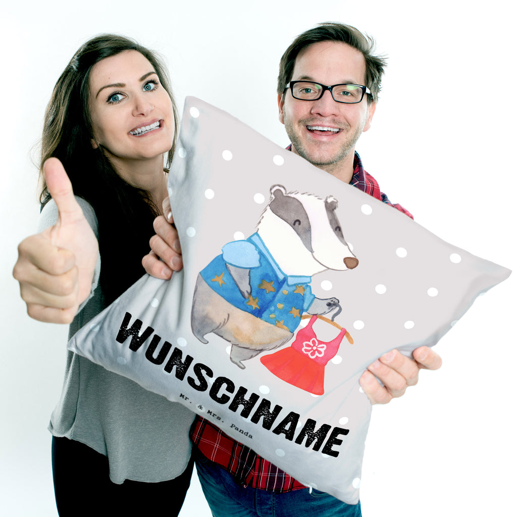 Personalisiertes Kissen Modeverkäuferin mit Herz Kissen, personalisiert, Name, Wunschname, bedrucken, Kopfkissen, Beruf, Ausbildung, Jubiläum, Abschied, Rente, Kollege, Kollegin, Geschenk, Schenken, Arbeitskollege, Mitarbeiter, Firma, Danke, Dankeschön, Modeverkäuferin, Verkäuferin, Fashion Store