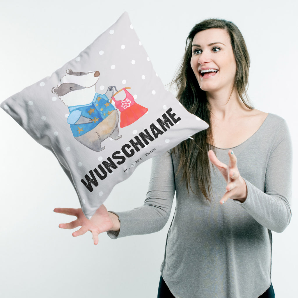 Personalisiertes Kissen Modeverkäuferin mit Herz Kissen, personalisiert, Name, Wunschname, bedrucken, Kopfkissen, Beruf, Ausbildung, Jubiläum, Abschied, Rente, Kollege, Kollegin, Geschenk, Schenken, Arbeitskollege, Mitarbeiter, Firma, Danke, Dankeschön, Modeverkäuferin, Verkäuferin, Fashion Store
